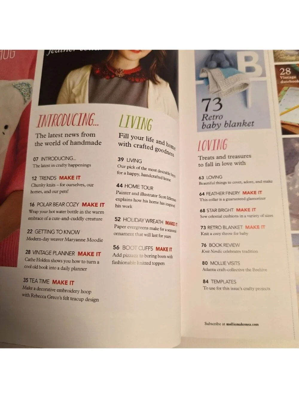 Mollie Makes Issue 7 December 2014 UK Magazine US Edition Winter Maryanne Moodie